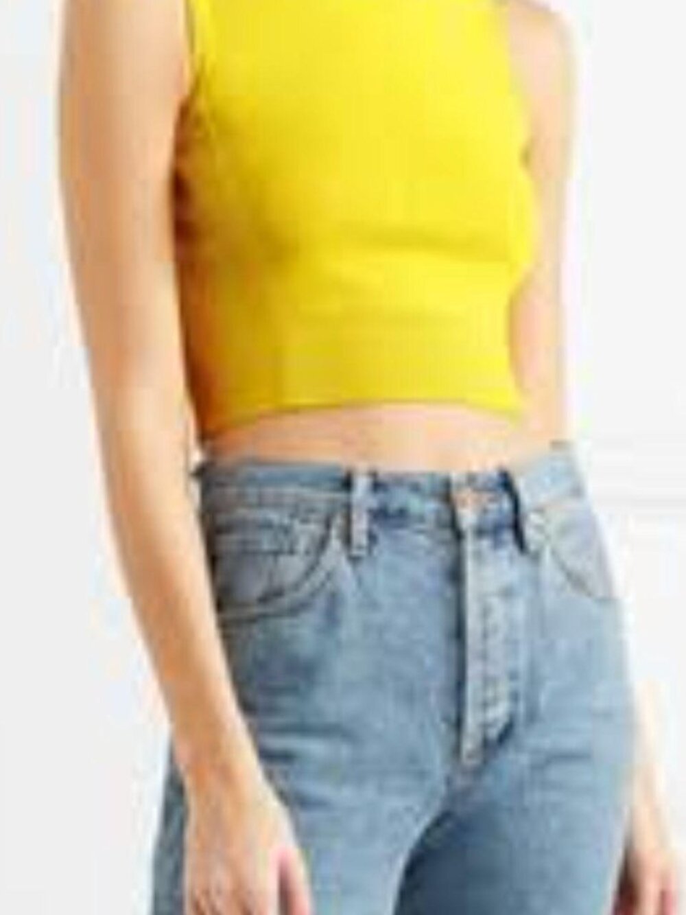 Rag & Bone Women's Yellow Crop-top